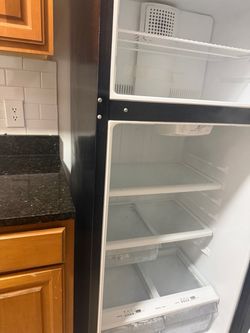 Black Top Freezer Refrigerator