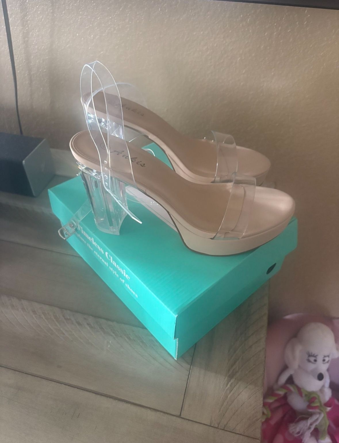 Clear Shoes Size 8 New
