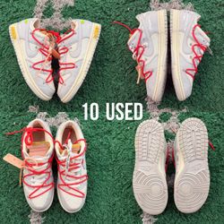 Nike Dunk Low Off-White ‘Lot 6” Size: 10