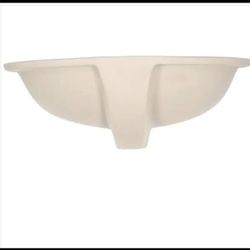  Glacier Bay Oval Undermounted Bathroom Sink in White