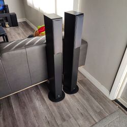 Pair of Yamaha NS-F210  2-WAY BASE REFLEX FLOOR STANDING SPEAKERS