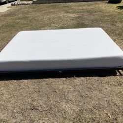 Queen Size Mattress & Steel Frame 