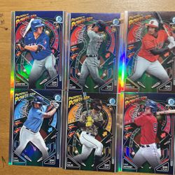 2024 BOWMAN LOT OF 10 PROSPECT POWER UP CARDS