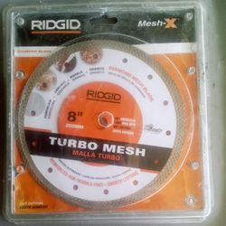 Ridgid 8in. Diamond Mesh Cutting Blade. 
