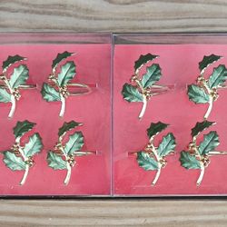 Lenox Holiday Metal Napkin Rings