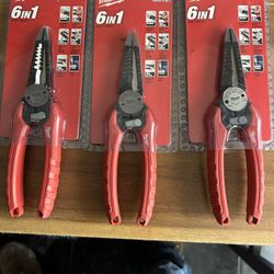 7.75 in. Combination Electricians 6-in-1 Wire Strippers Pliers Each