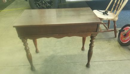 Antique Solid Cherry English Secretary table