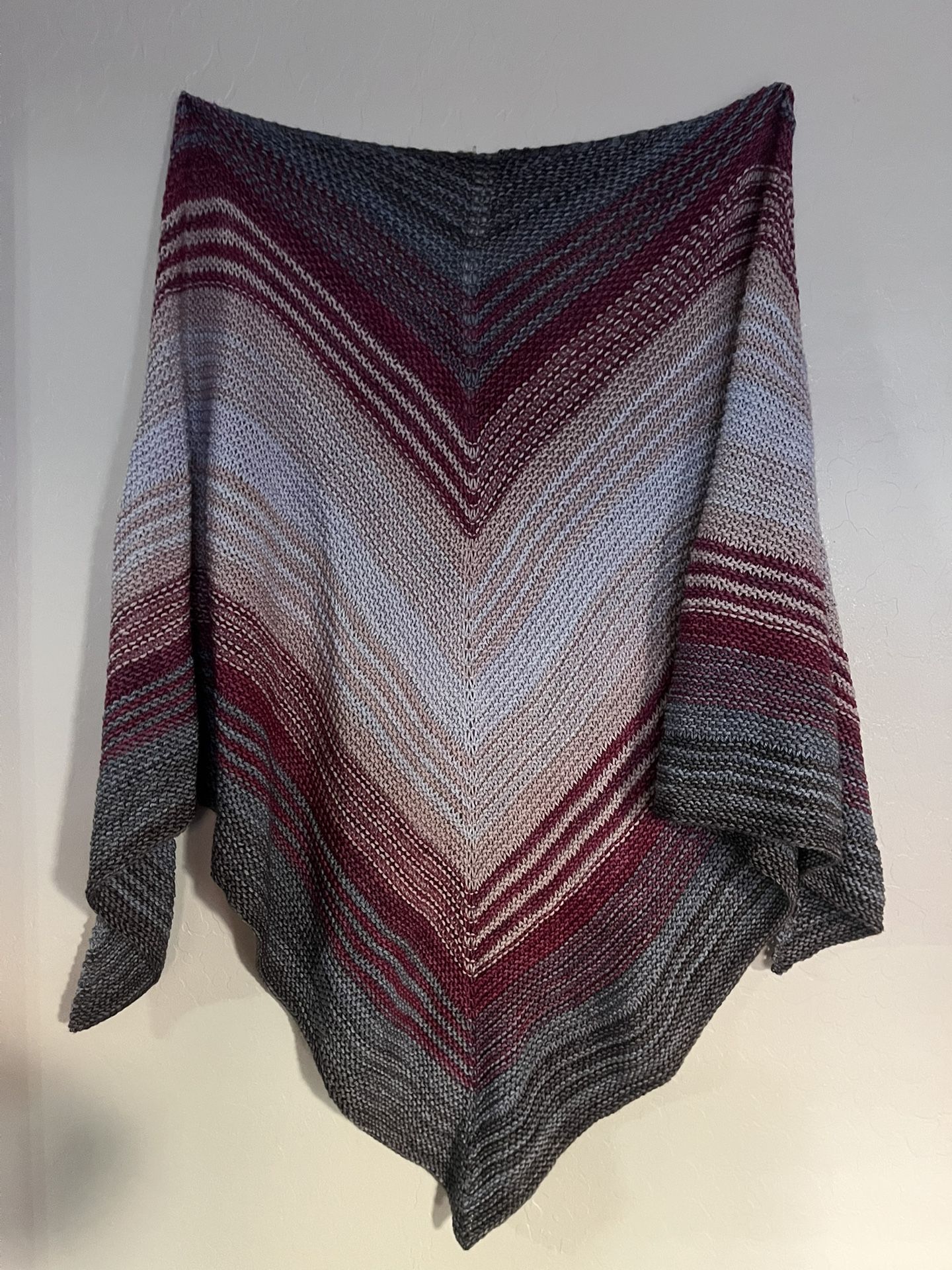 Echo Point Wrap/Shawl Hand Knit