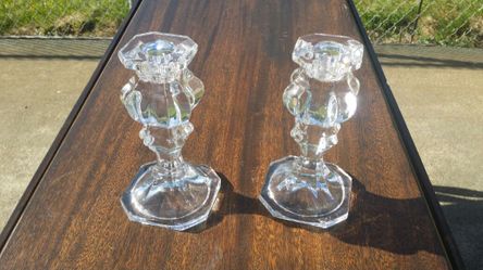 Crystal candle holder