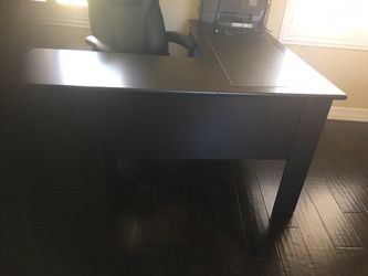 Desk and chair