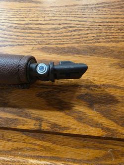 Stroller Brown Leather Bumper Bar - Replacement Part