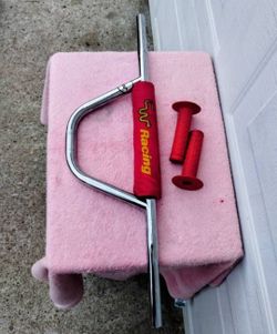 Vintage BMX/Cruiser CW Handlebars, CW Handlebars Pad and AME Grips