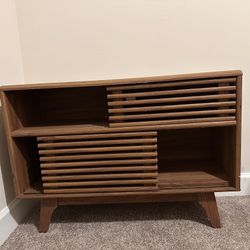 Mid Century Style Wood Cabinet / Accent Table