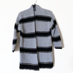 Stripped Knit Cardigan 