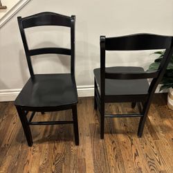Set of 6 Ballard Designs Wood Chairs 