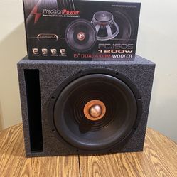 New 15” Precision Power Subwoofer + New Ported Enclosure 