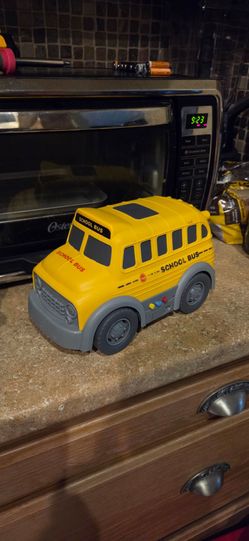 Yellow School Bus Toy with Sound Buttons