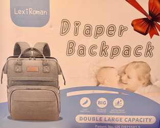 LexiRoman Diaper Backpack Changing Station w/Charging Port