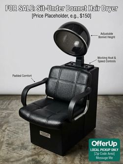 Salon Master Sit-Under Bonnet Hair Dryer Chair