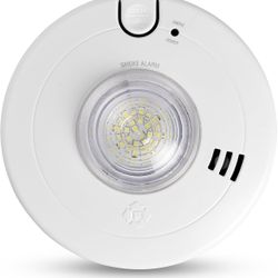 First Alert SM110LED-AC, Hardwire Smoke Alarm with LED Strobe & 10-Year Battery