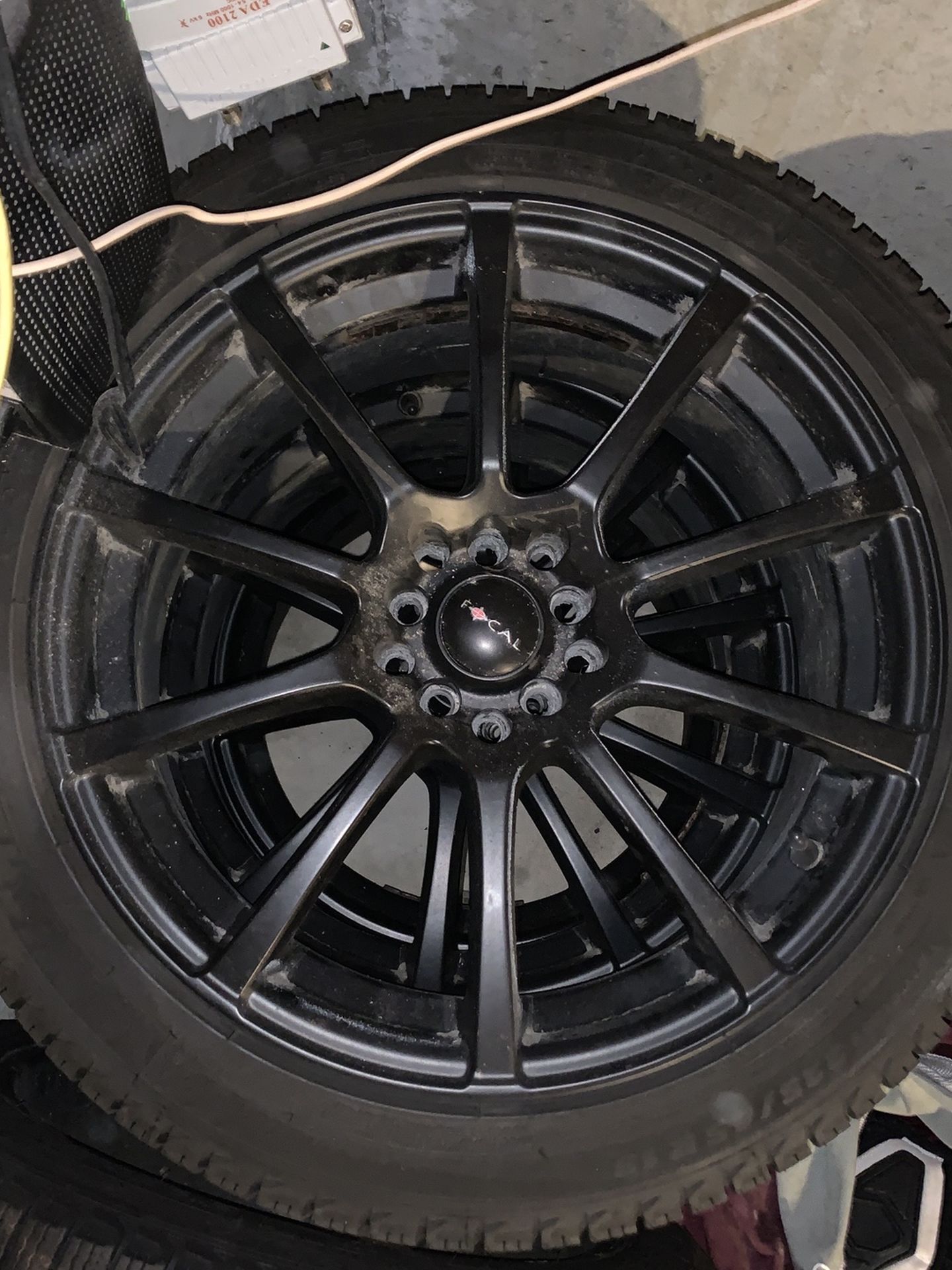 Snow Tires - 225/45R18 and Black Steel Wheels