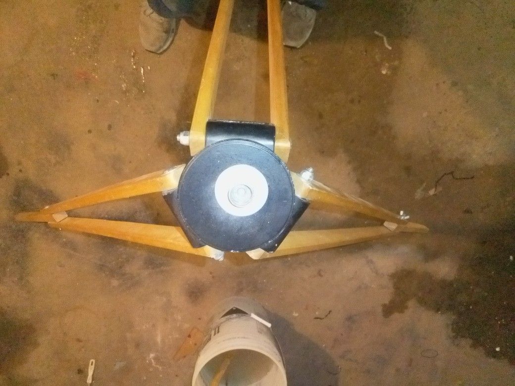 David White Instruments Wooden Surveyor Tripod Legs Transit Level