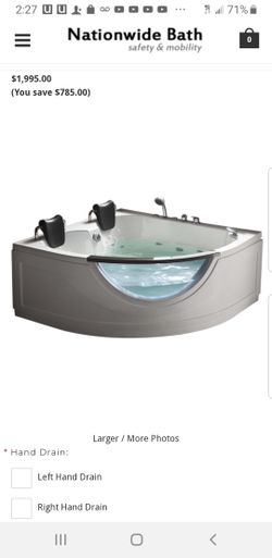 Ariel bathtub disconnected like new doesn't seem like it was used at all