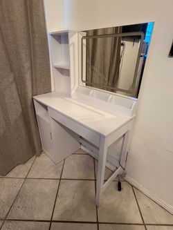 White Vanity Desk