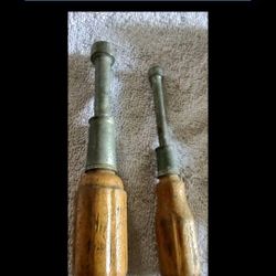 2 Vintage Spintite Walden Worcester Nut Drivers 3416 1/2" + 3410 5/16" 