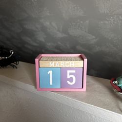 Pastel Date Blocks