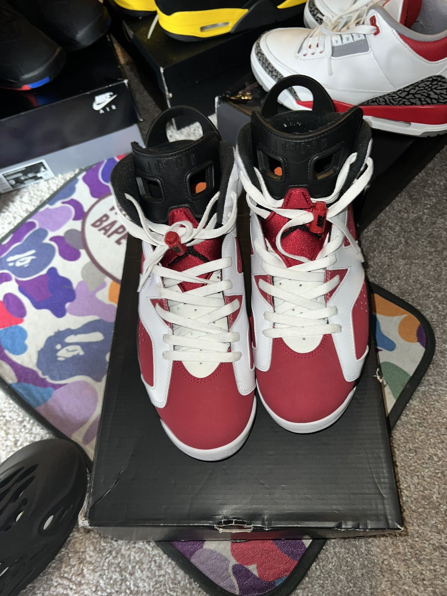 Air Jordan 6 Carmine Size 9.5