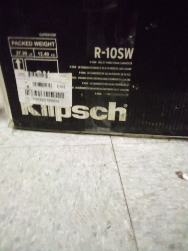 Klipsch R-10SW Front Firing Subwoofer