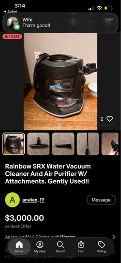 Rainbow SRX Water Vacuum Cleaner and Air Purifier