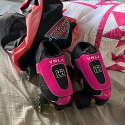 Size 4 kids pink speed skates