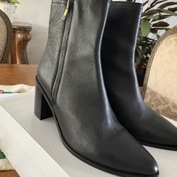 Seychelles LEATHER Boots 7.5 Black 