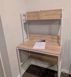 Small Desk with Hutch