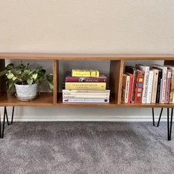 Mid century Modern Cedar Tv Stand Console Table
