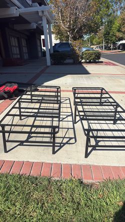 Metal Platform Bed Frames – Set of 2