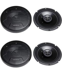Hifonics Zeus ZS65CXS 6.5-Inch Shallow Speakers, 3-Way 300-Watt Coaxial Speakers