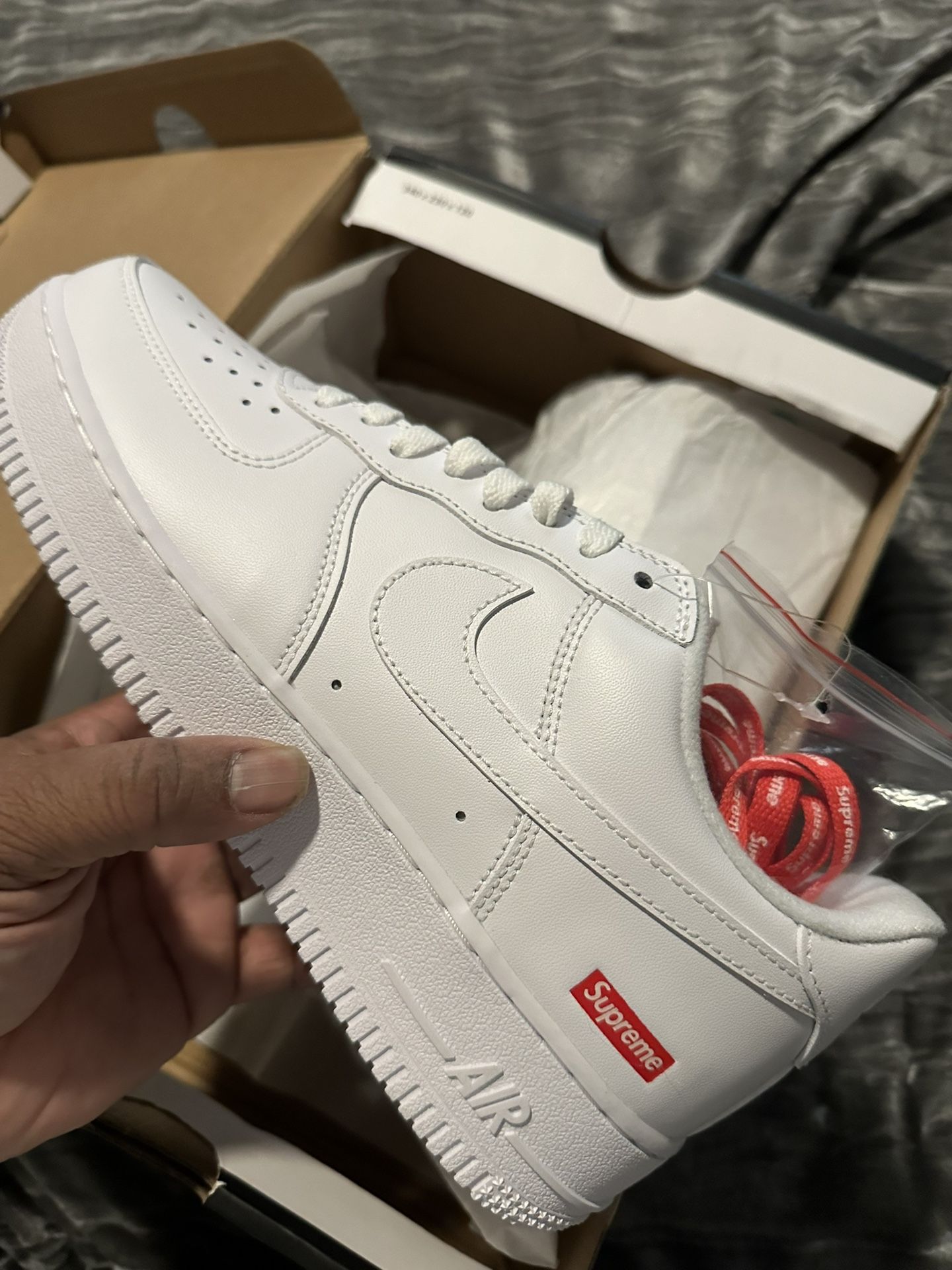 supreme air force ones size 8