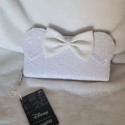 Loungefly Disney Minnie sequin wallet wristlet 
