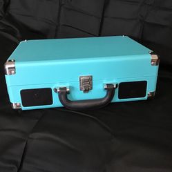 Victrola.  Tocadiscos portátil de maleta estilo vintage.
