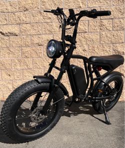 52V/1500W Electric E-bike, 40mph, 20ah Battery/20x4.0 Tire/Hydraulic Brakes