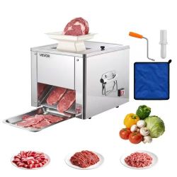 554^Meat Cutter Machine, 550W Meat Slicer, 350 lb/h Commercial Meat Cutting Machine, Stainless Steel, 3.5 mm Thickness, Electric Food Cutting Slicer f