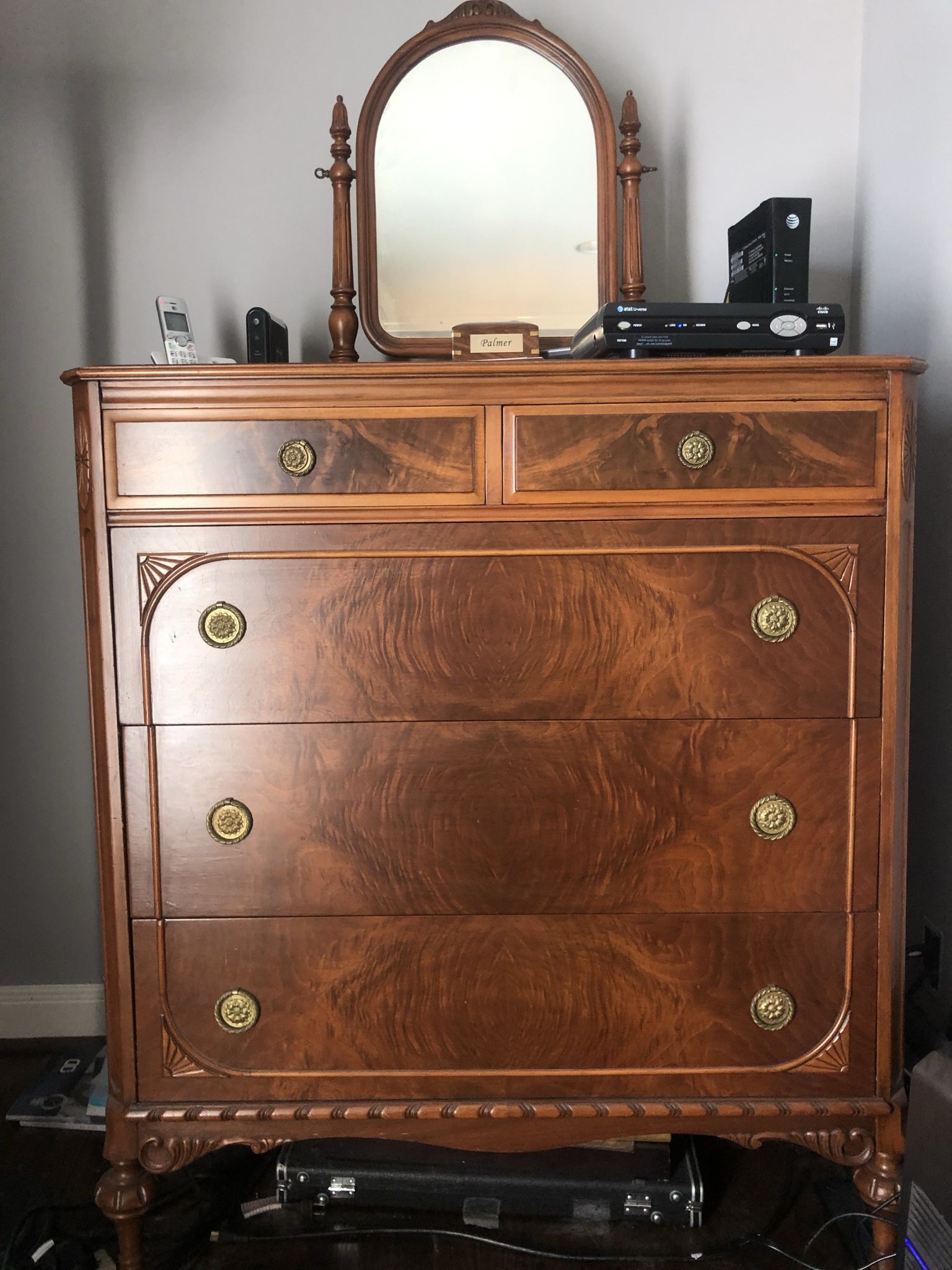 Antique Wood Dresser