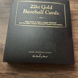22K GOLD BASEBALL CARDS (Danbury Mint Collection)