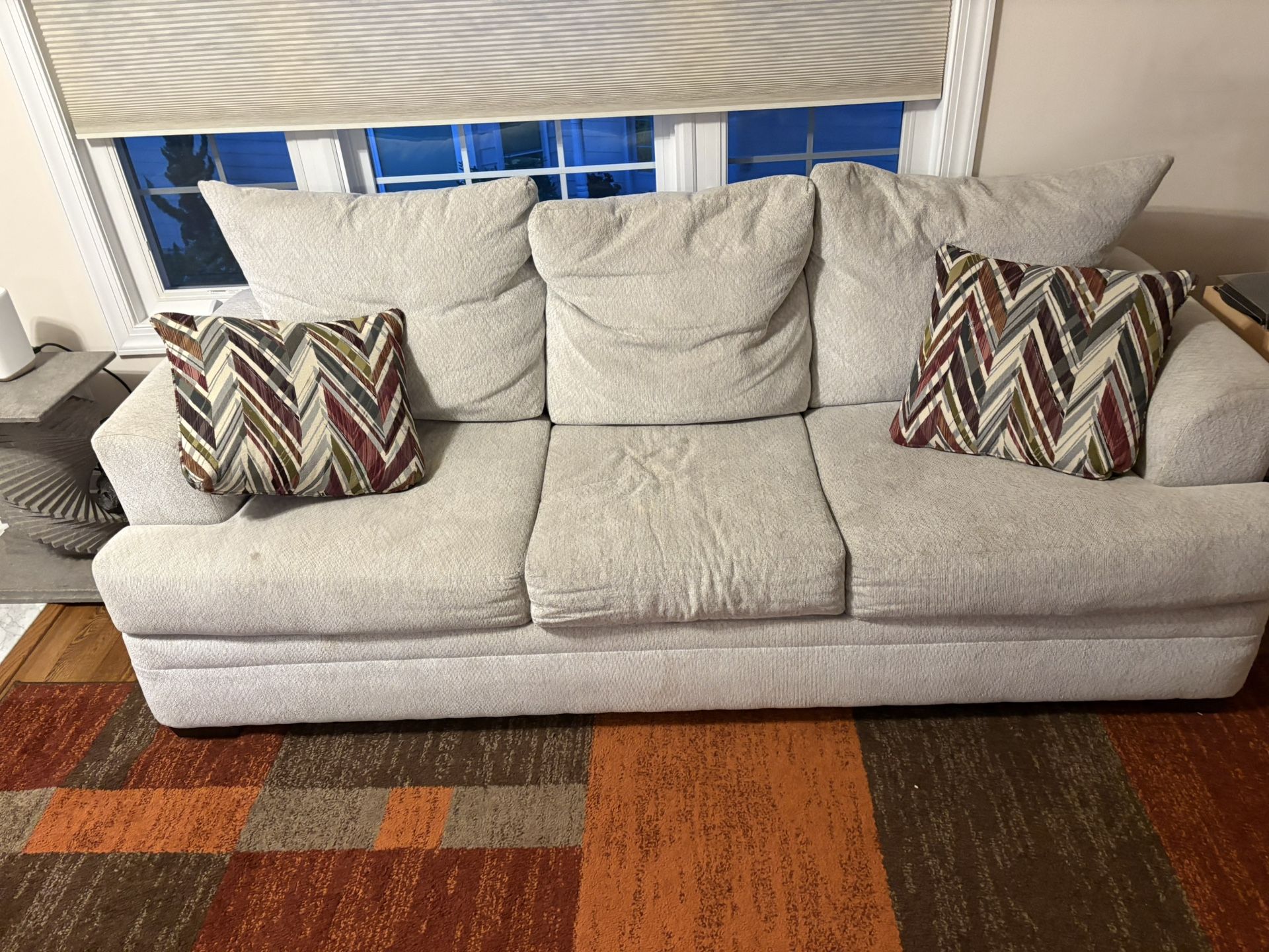 Sofa With Queen Sized Memory Foam Pullout