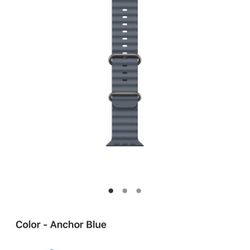 49mm Anchor Blue Ocean Band - Finish Natural