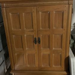 Solid Oak Armoire - was $2000!