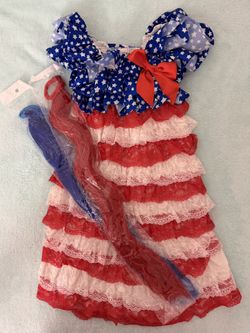 Dress 6/7 With Hair tie $3